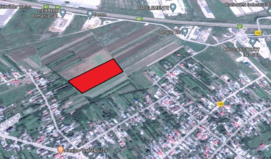 Vanzare teren Bolintin Deal A1 KM23, Giurgiu ID 1259