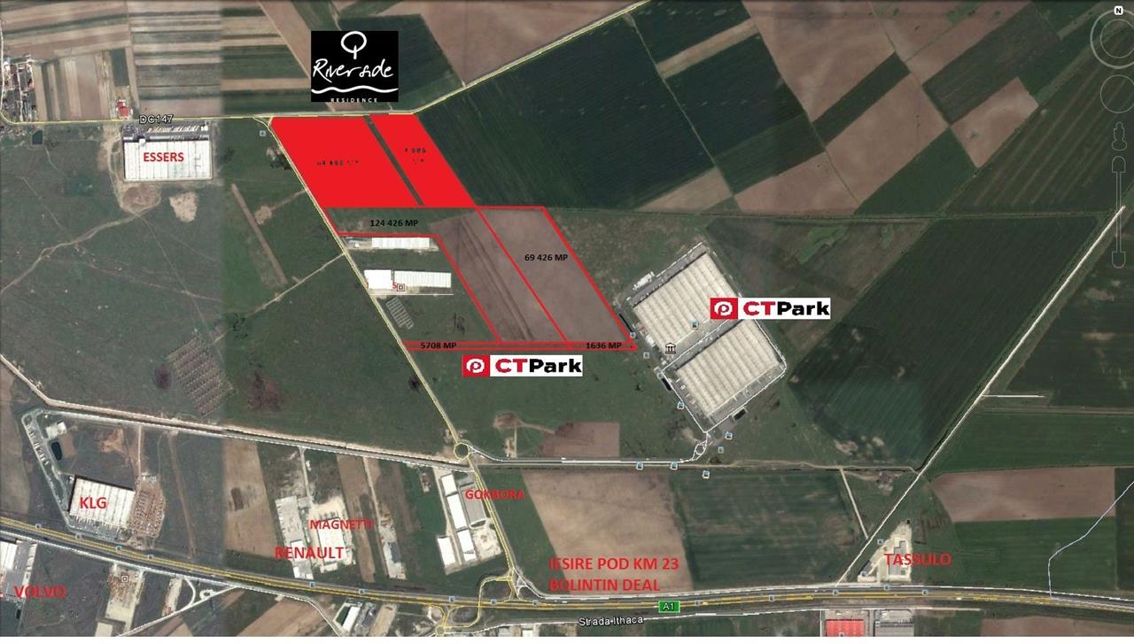 Vanzare teren Bolintin Deal A1 KM23 Joita, Giurgiu ID 703