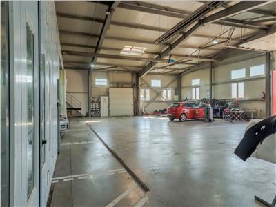 Vanzare depozit/hala/spatiu industrial SERVICE AUTO cu teren 5.980mp Domnesti - Centura, ILFOV